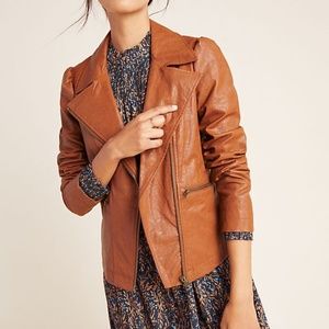 NWT Anthropologie Petula Puff Sleeved Moto Jacket